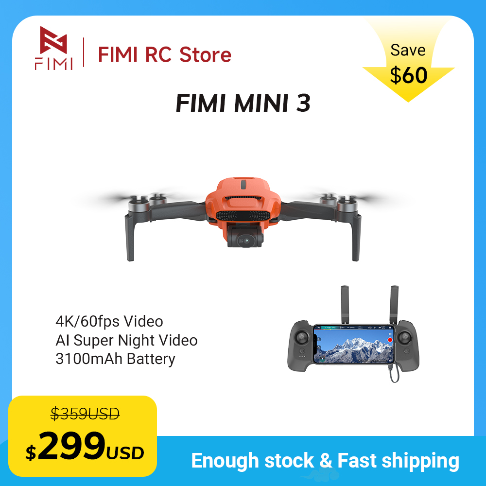 Drone Camera With Gimbal - Dron con Cámara FIMI MINI 3,